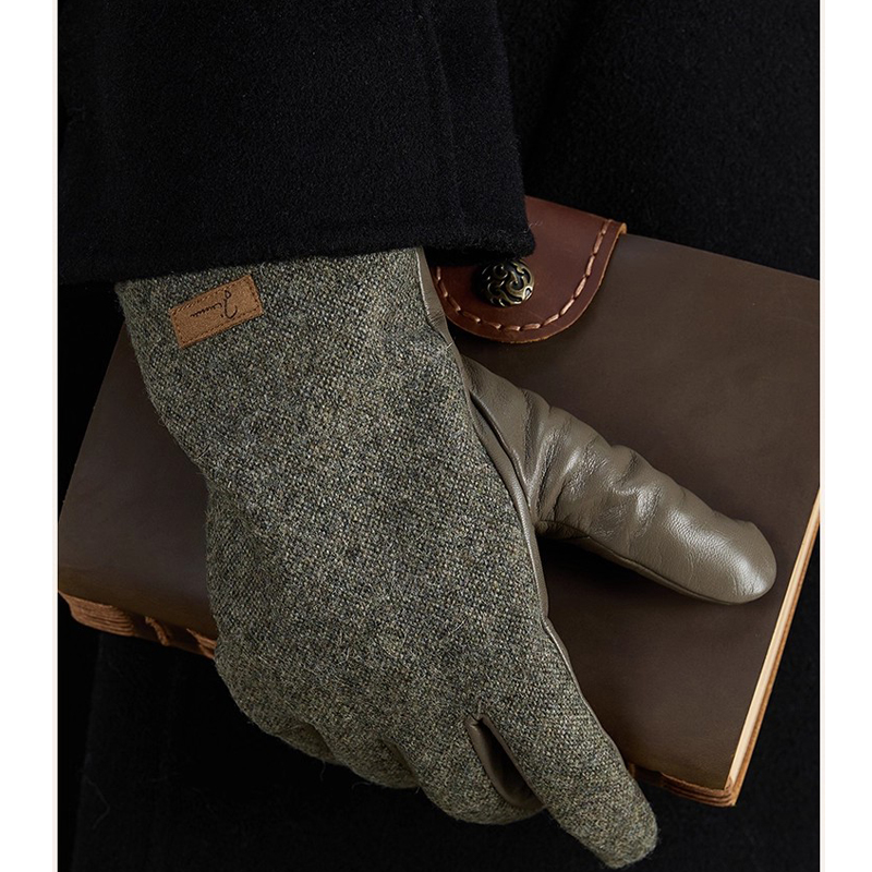 Wool Glove Lined - Męskie rękawice zimowe z ekranem dotykowym,