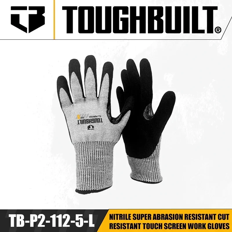 Nitrile Mechanic Glove - TOUGHBUILT TB-P2-112-5-L/S/M Rękawice robocze z nitrylu,