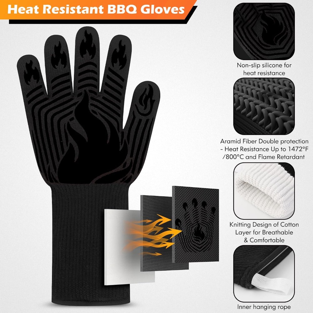 Heat Resistant Glove - Rękawice do grillowania, 1472 ° Rękawice