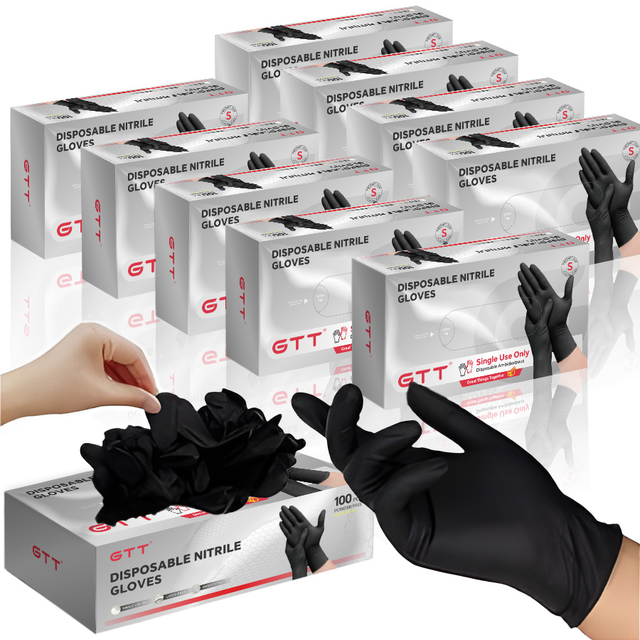 100-1000 szt. czarnych rękawic – Exam Glove Nitrile recenzja i cena