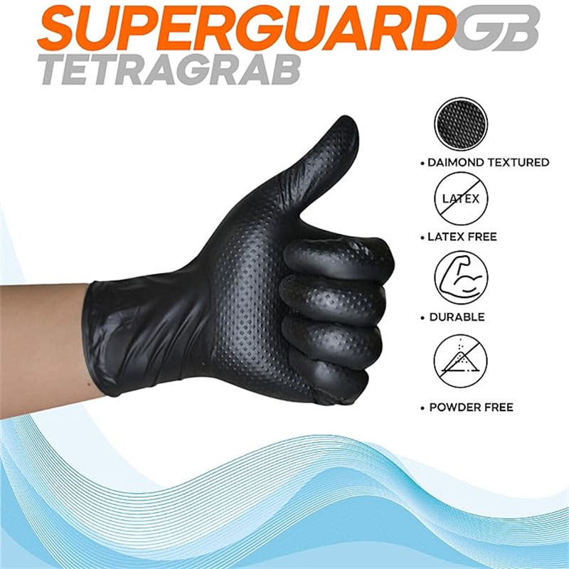 Czarne rękawice nitrylowe Jedn – Nitrile Mechanic Glove recenzja i cena
