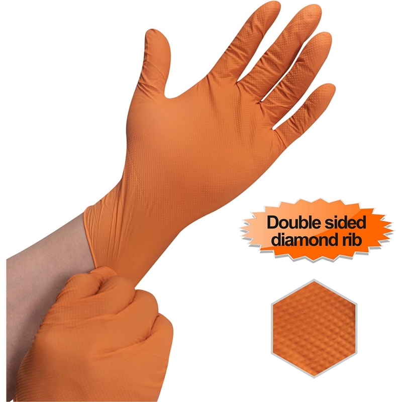 Rękawice nitrylowe 8mil Grube  – Nitrile Mechanic Glove recenzja i cena