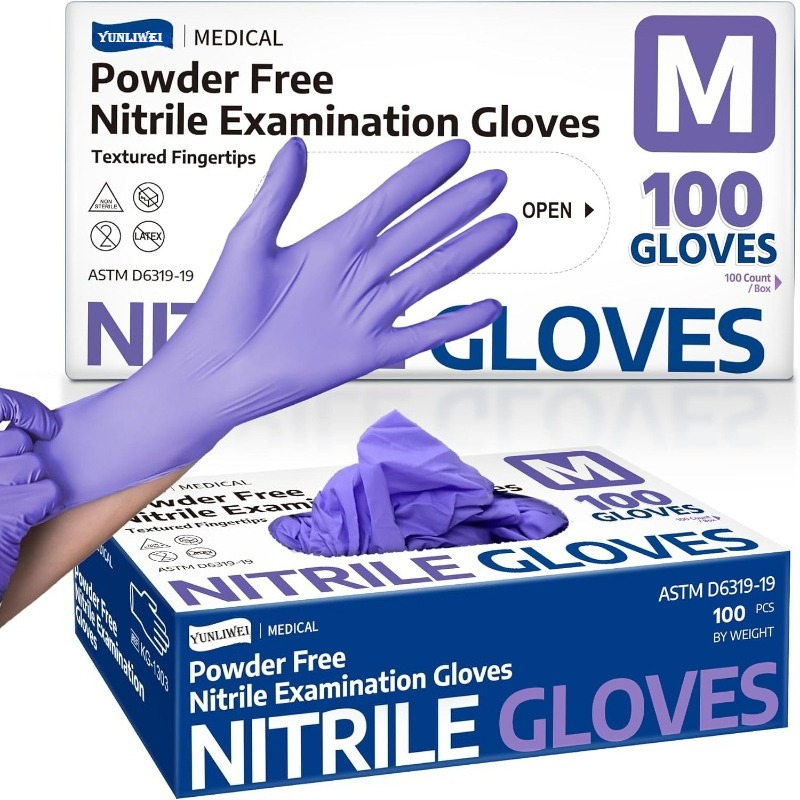 Rękawice jednorazowe fioletowe – Exam Glove Nitrile recenzja i cena