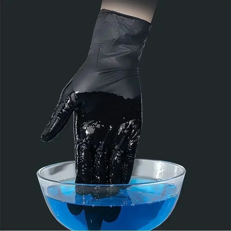 Jednorazowe czarne rękawiczki  – Latex Disposable Glove recenzja i cena
