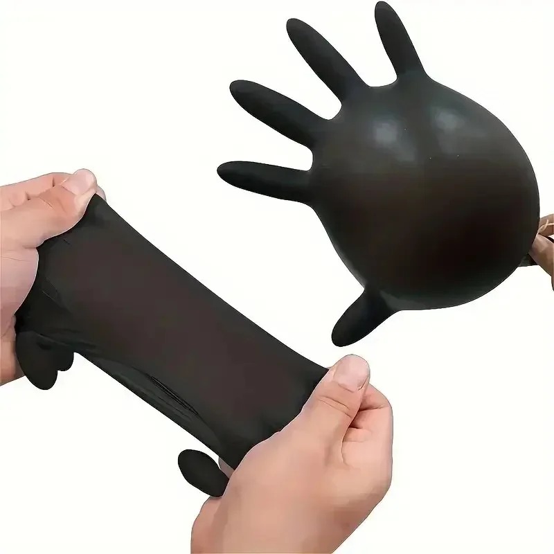Jednorazowe czarne rękawiczki  – Latex Disposable Glove recenzja i cena