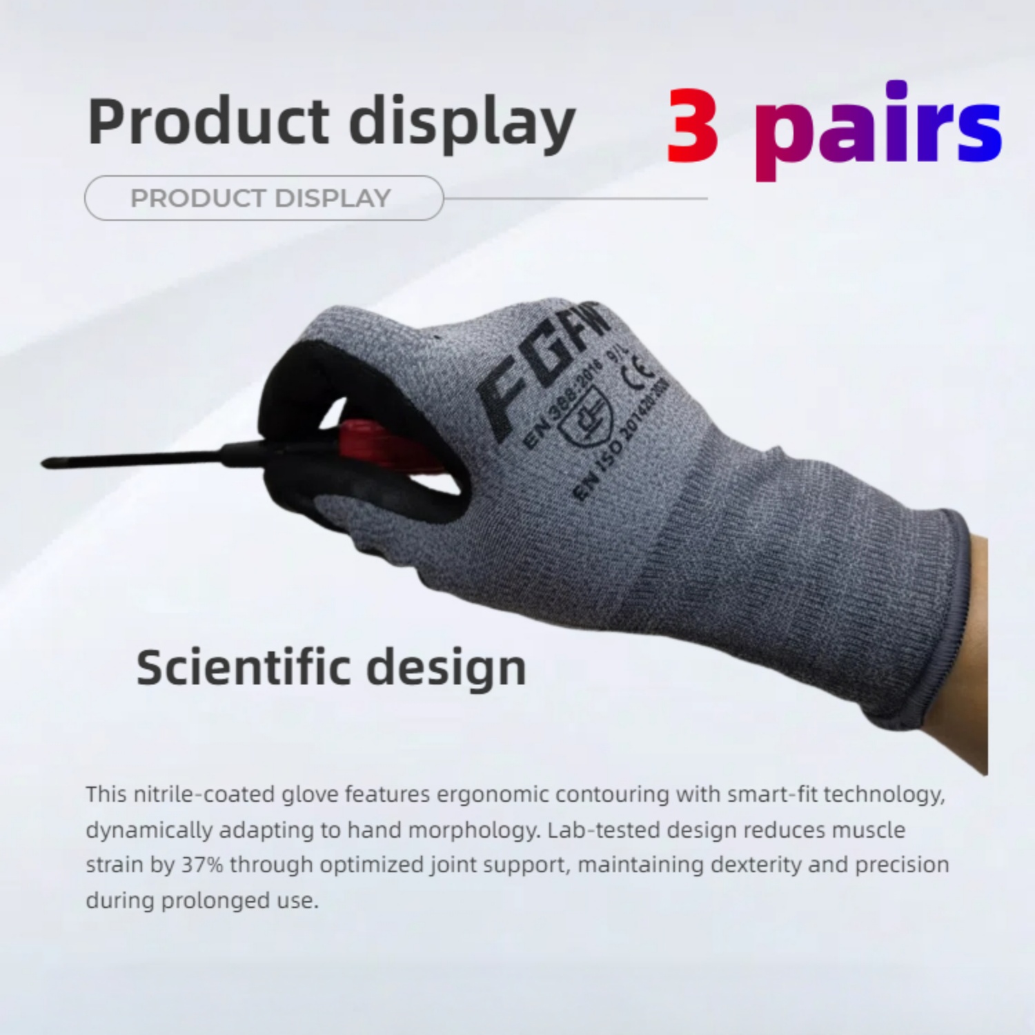 3 pary miękkich, oddychających – Nitrile Mechanic Glove recenzja i cena