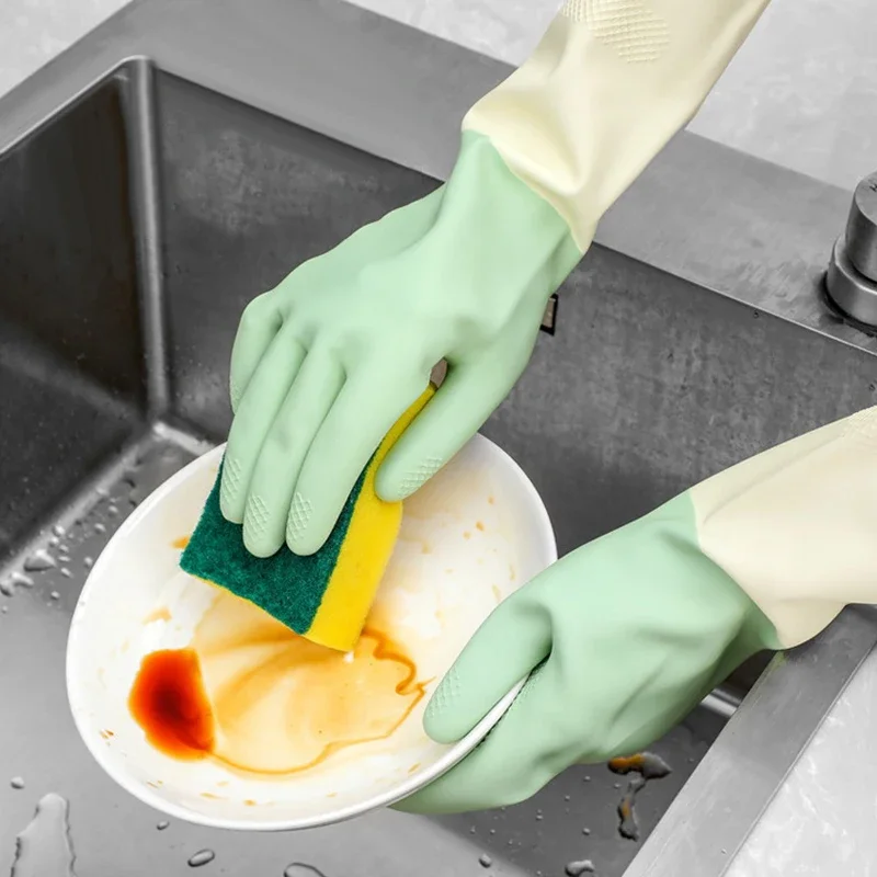 Grube rękawice kuchenne, rękaw – Rubber Glove Cleaning recenzja i cena