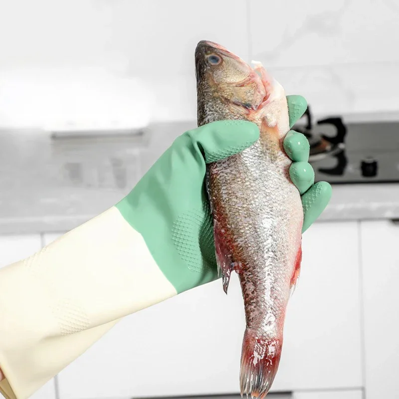 Grube rękawice kuchenne, rękaw – Rubber Glove Cleaning recenzja i cena