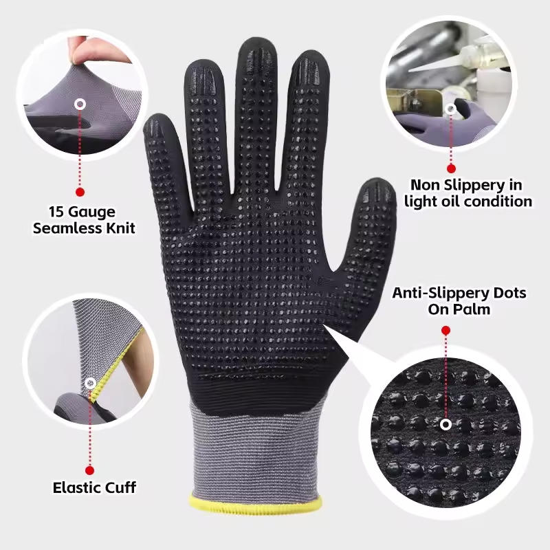 Rękawice robocze z mikropianki – Nitrile Mechanic Glove recenzja i cena