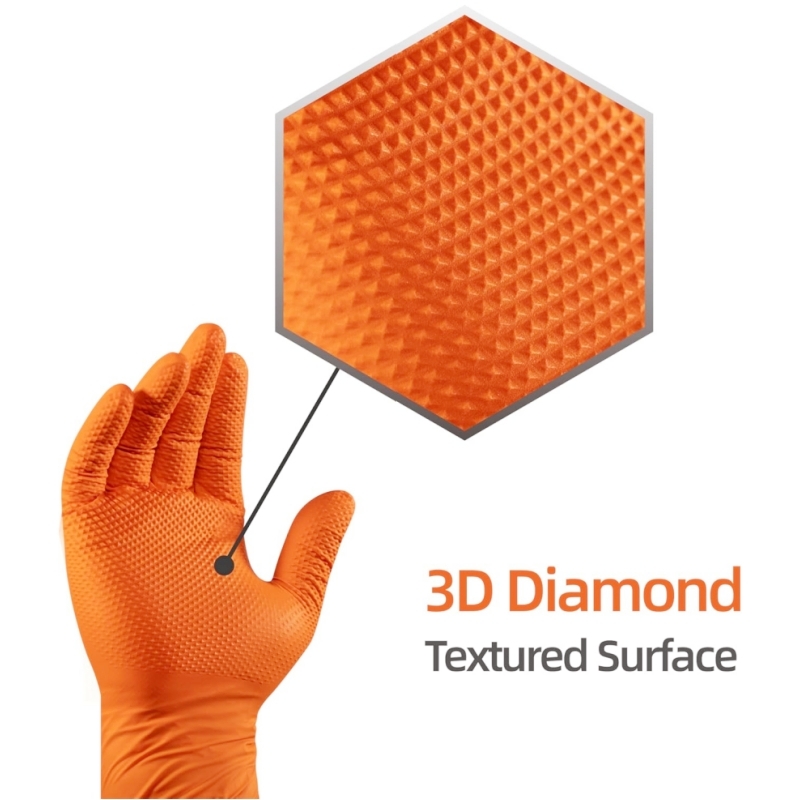Rękawice nitrylowe pomarańczow – Nitrile Mechanic Glove recenzja i cena