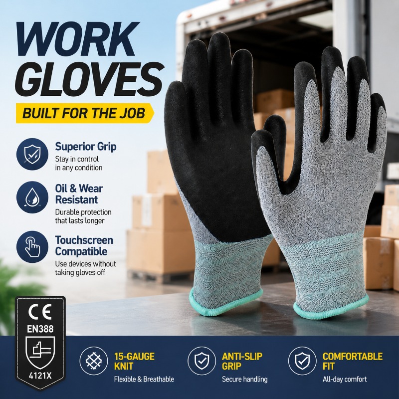 Rękawice robocze z poliestru p – Nitrile Mechanic Glove recenzja i cena