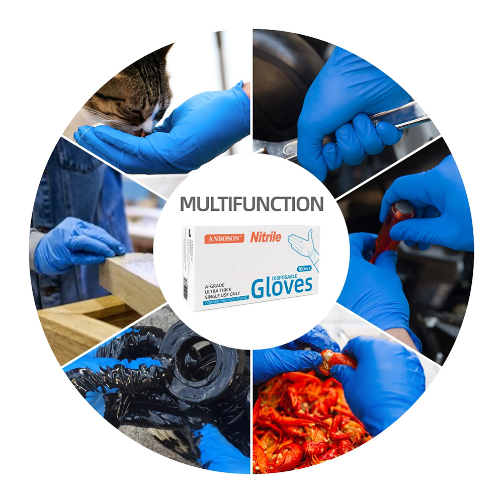 Rękawice nitrylowe - niebieski – Exam Glove Nitrile recenzja i cena
