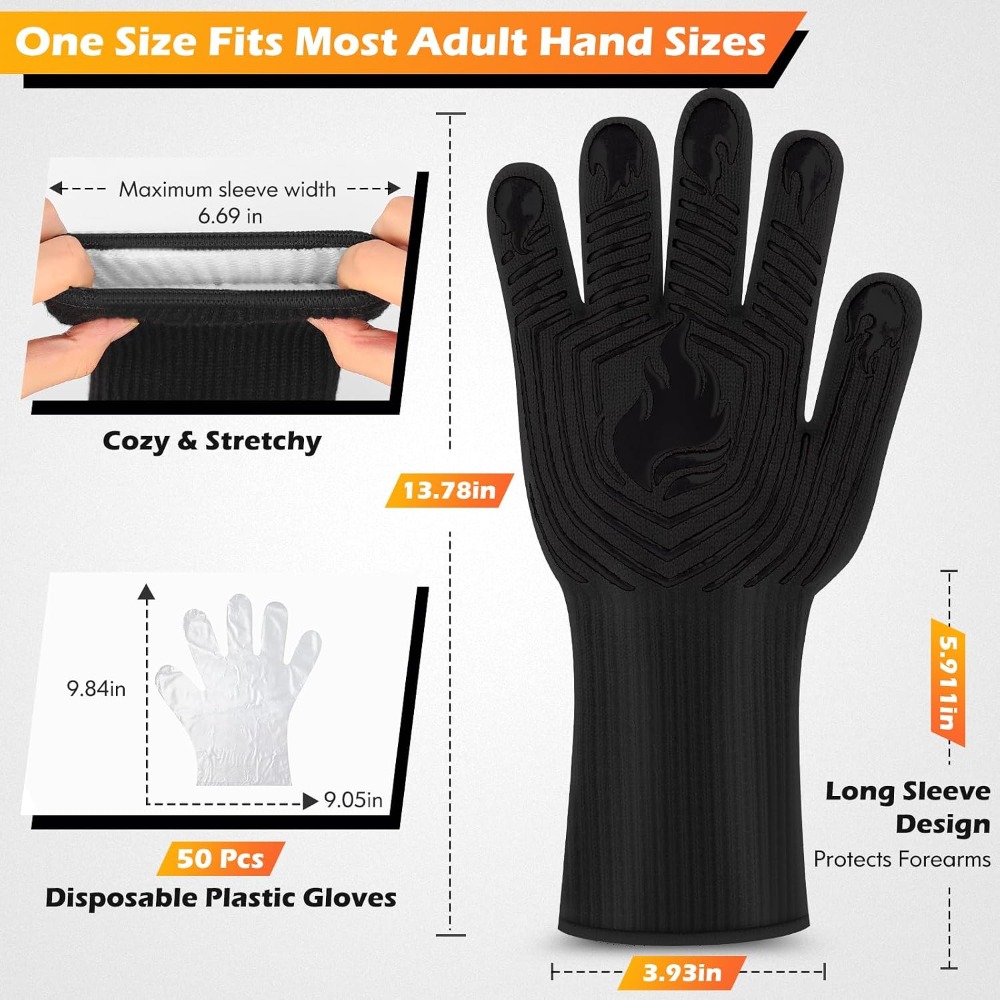 Rękawice do grillowania, 1472  – Heat Resistant Glove recenzja i cena